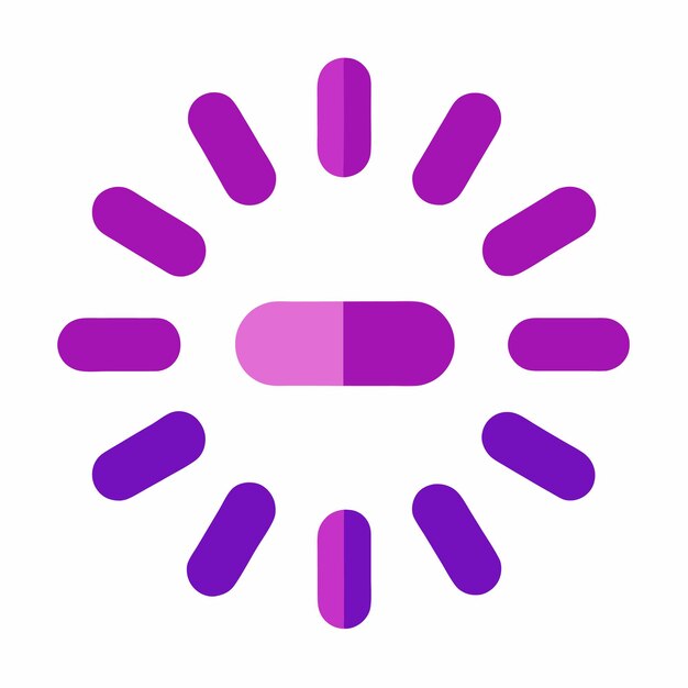 prosty Elegant Gradient Loading Icon