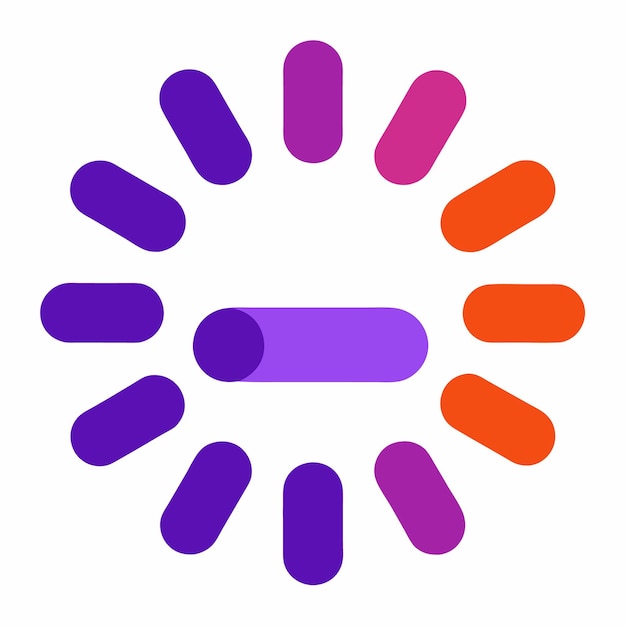 prosty Elegant Gradient Loading Icon