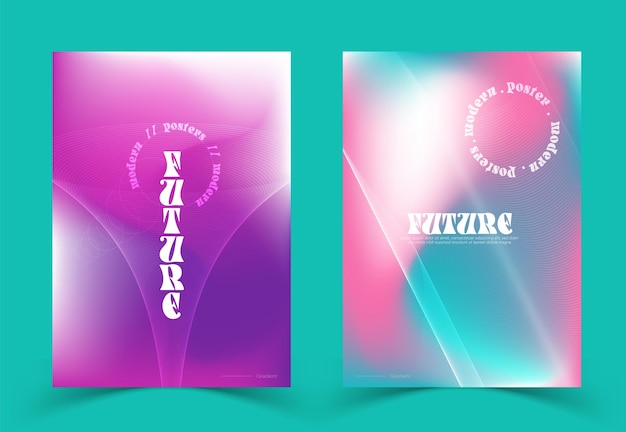 Prosty i nowoczesny plakat gradientowy