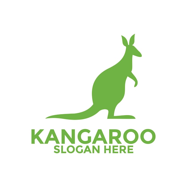 Plik wektorowy prosty nowoczesny wektor logotypu kangaroo kreatywny szablon projektowania logotypu kangaroo