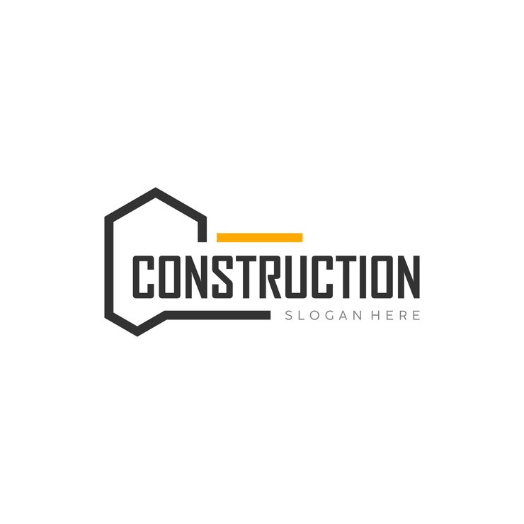 Wektor prosty projekt logo firmy budowlanej