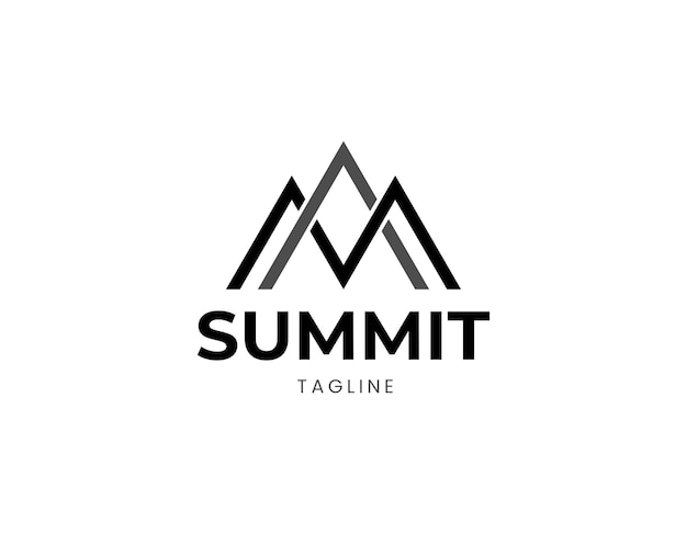 Prosty Szablon Projektowania Logo Summit Mountain