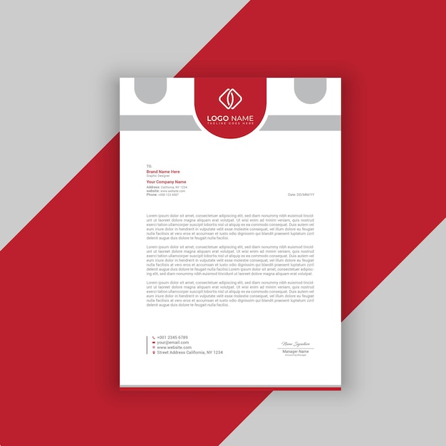 Prosty Szablon Projektu Letterhead