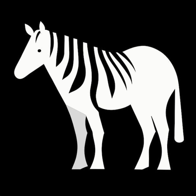 Plik wektorowy prosty zebra pełne ciało kolorowanie strona ilustracja wektorowa