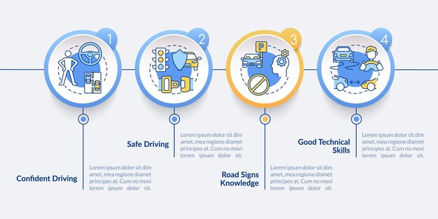 Prowadzenie Szablonu Infografiki Wektorowego Wyniku Edukacji