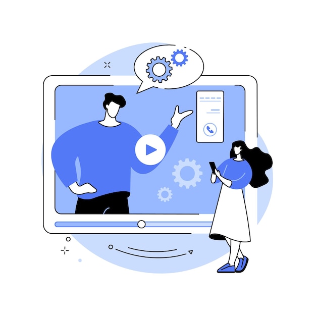 Przegląd techniczny ilustracja abstrakcyjna koncepcja wektorowa
