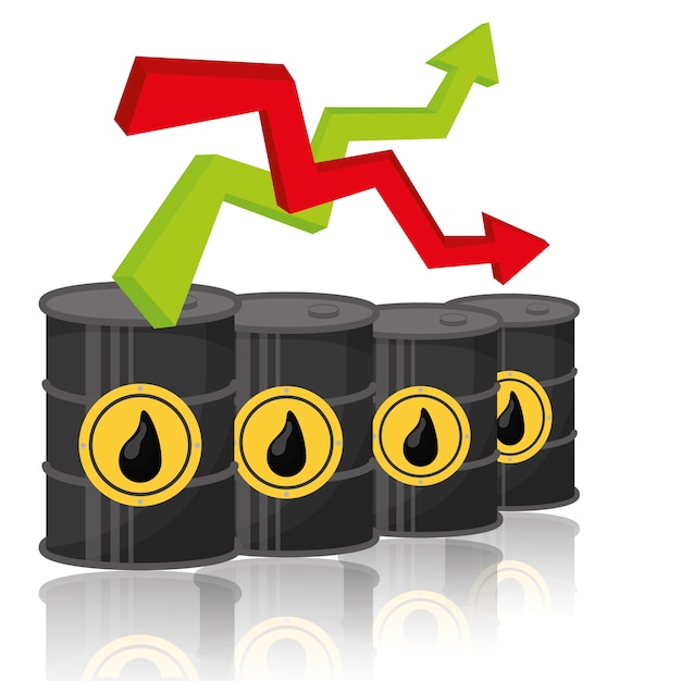 Plik wektorowy przemysł naftowy i ceny
