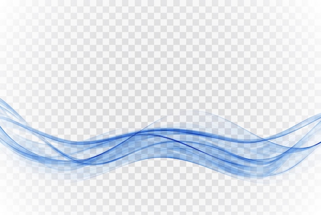 Plik wektorowy przezroczysta fala niebieski kolorabstrakcyjny element wektora fali przepływu