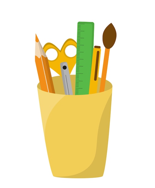 Przybory szkolne clipart