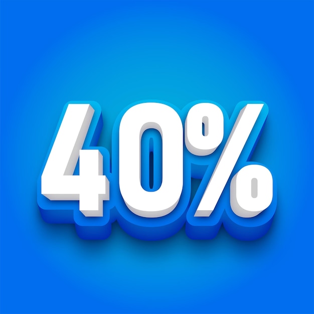 Przyciągające wzrok niebieskie tło z 40% zniżką Doskonale nadaje się do promocji