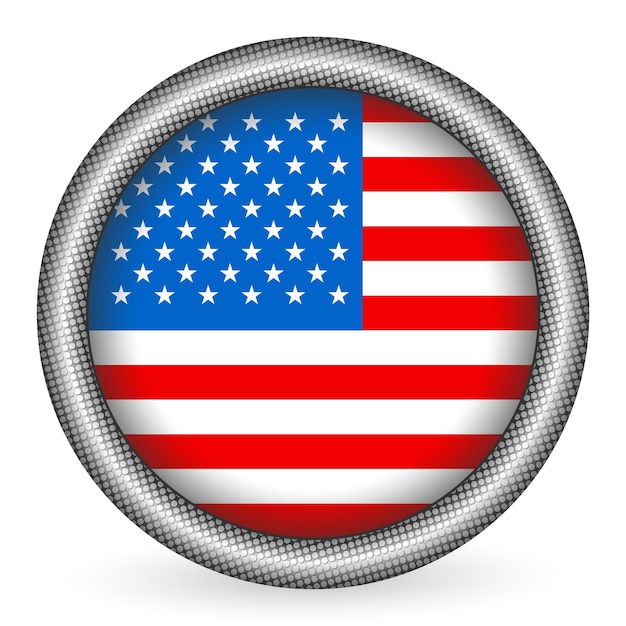 Przycisk Flaga USA
