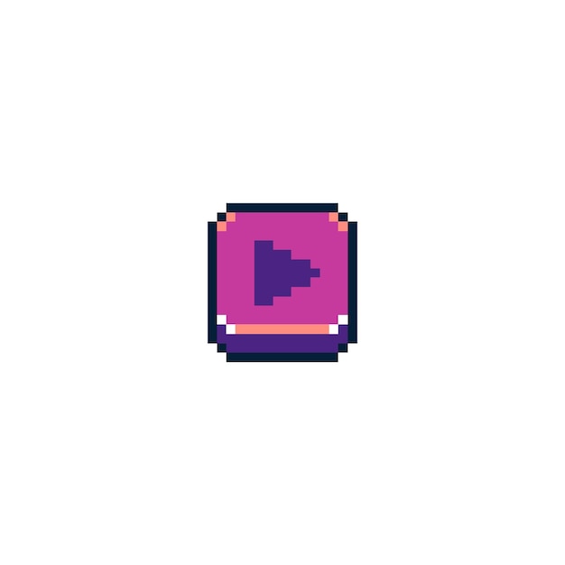 przycisk pixel art ui