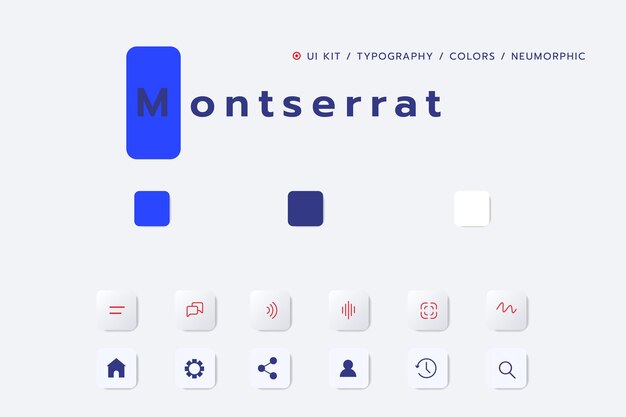 Przyciski 3D Neumorphic Soft UI Design 3D