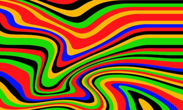 Psychodeliczny groovy tło. Kolorowe tło. Ilustracja wektorowa