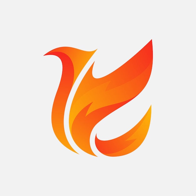Ptak Z Projektem Logo Ognia