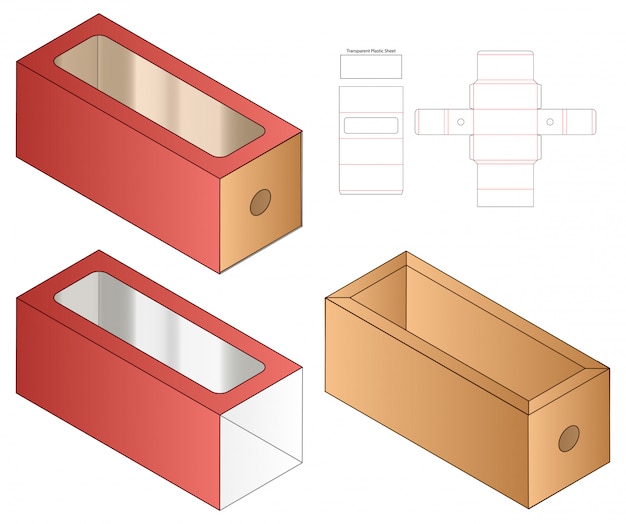 Pudełko do pakowania wycinane szablonem 3d