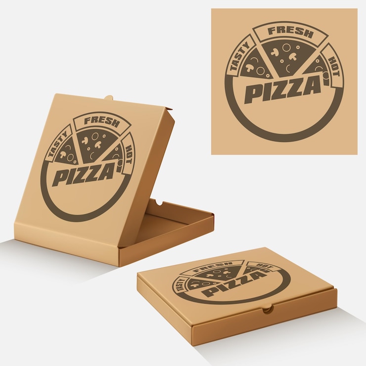 Wektor pudełko na pizzę wektorową2