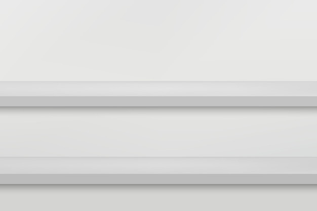 Plik wektorowy pusta półka na białej ścianie