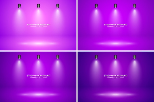 Puste studio abstrakcyjne tło miękki efekt reflektorów gładki gradient i subtelne oświetlenie sceny