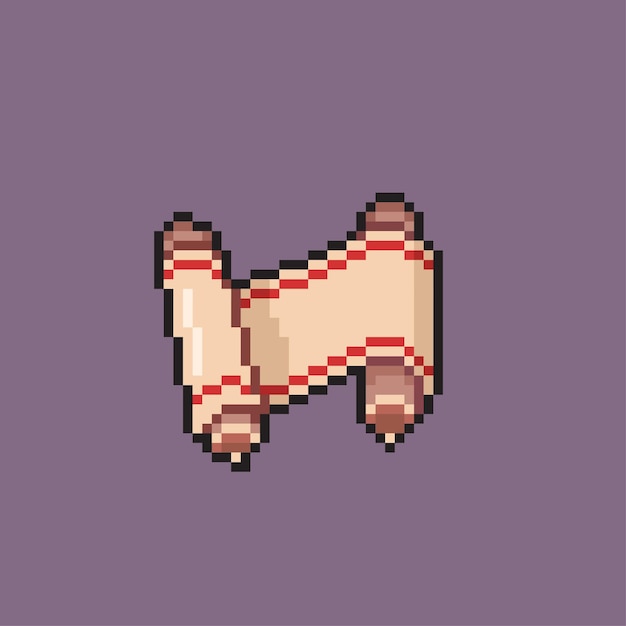 pusty zwój w stylu pixel art