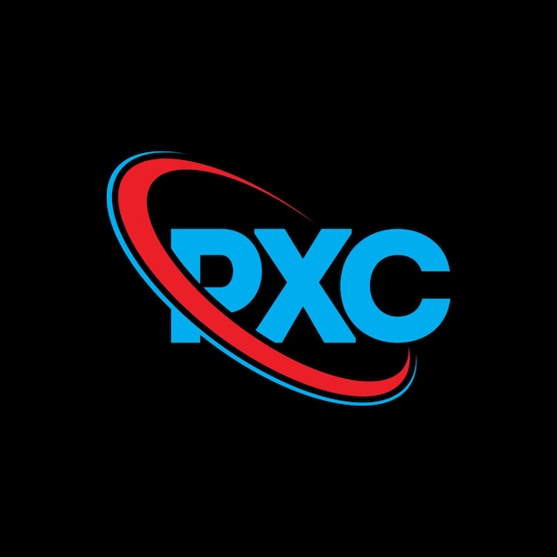 Plik wektorowy pxc logo pxc litery pxc design logo inicjały pxc logo powiązane z okręgiem i dużymi literami logo monogram pxc typografia dla biznesu technologicznego i marki nieruchomości