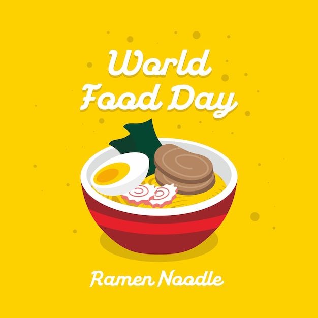 pyszna ilustracja z makaronem ramen