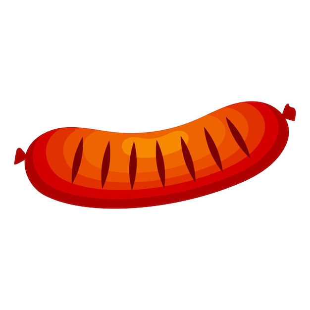 Pyszna soczysta kiełbasa smażona na grillu