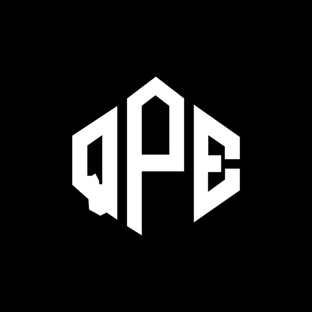 Plik wektorowy qpg logo qpg litera qpg wielobok qpg sześciokąt qpg kostka qpg