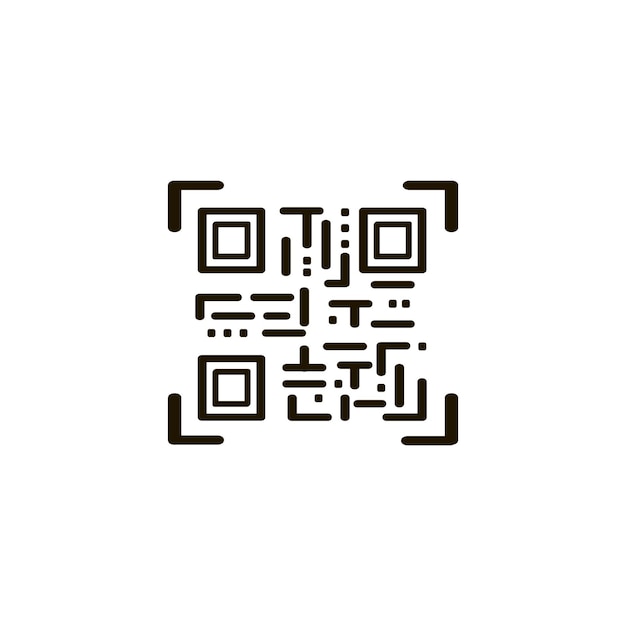QR code doodle icon ilustracja wektorowa dla marketingu i handlu elektronicznego 510720K9