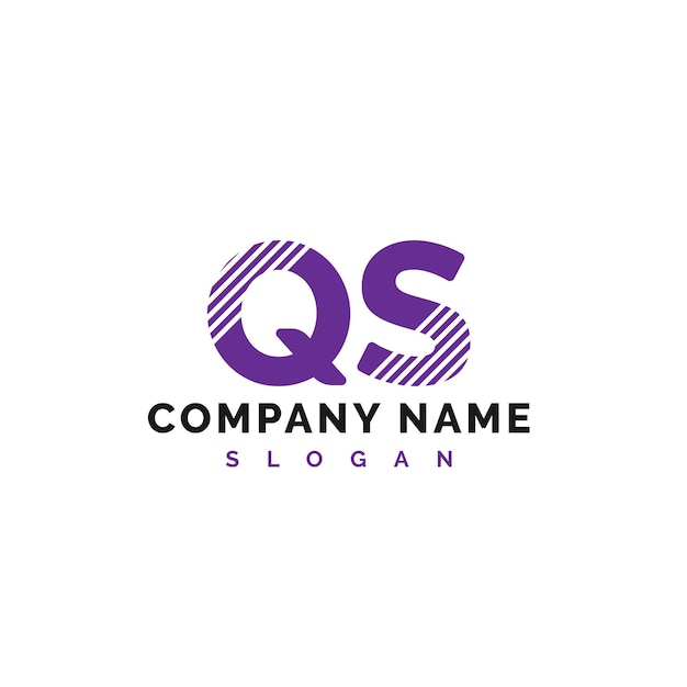 Plik wektorowy qs letter logo design qs letter logo wektor ilustracja wektor