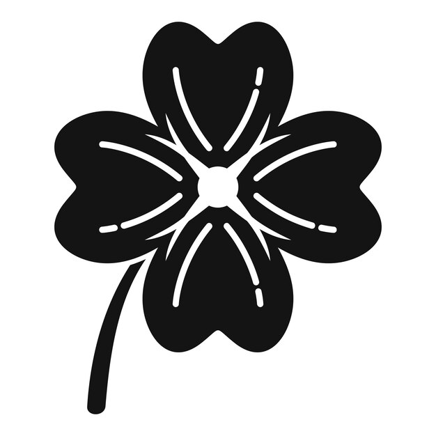 Plik wektorowy quatrefoil ikona prosty wektor irlandzki liść dzień irlandii