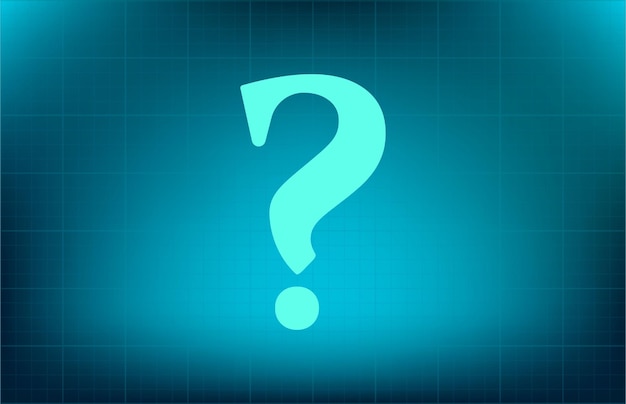 Question mark Vector illustration