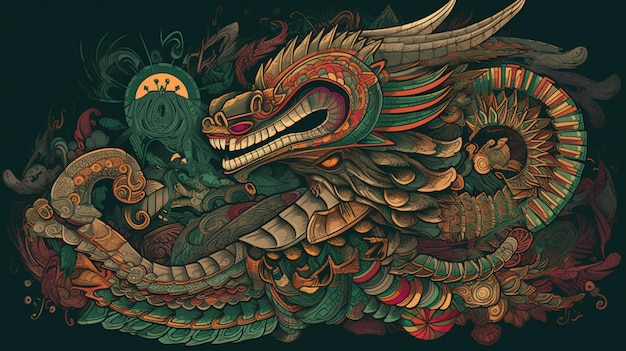 Quetzalcoatl, mityczne bóstwo Azteków