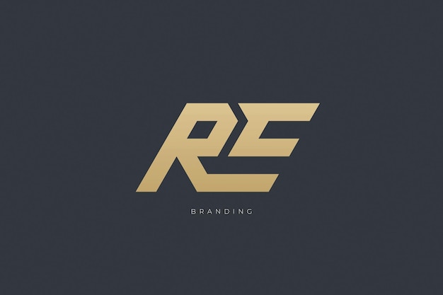 R Litera Re Kombinacja Logo