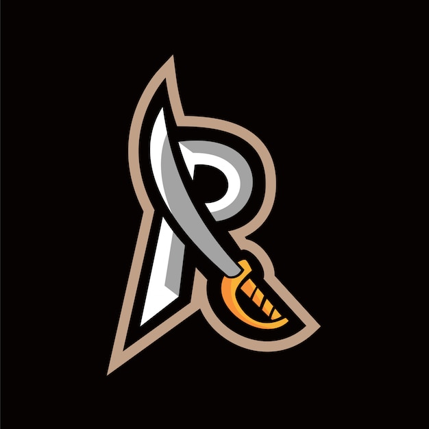 R Sword Logo Text