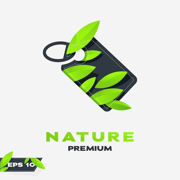 Rabatowe Logo Liści Natury