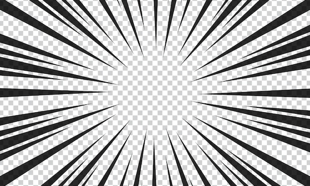 Radialne linie tła dla komiksów Manga szybkie ramki akcja superbohaterów tło wybuchu