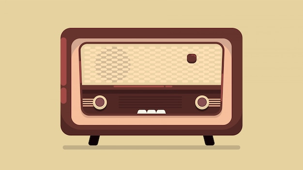 Plik wektorowy radio vintage ilustracji