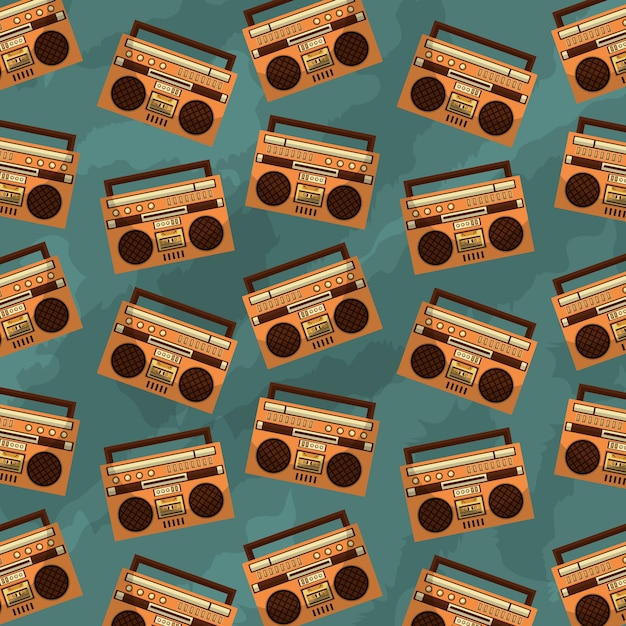 Radioodtwarzacz Stereofoniczny Retro Boombox