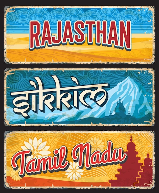 Radżastan, Sikkim I Indyjskie Stany Tamil Nadu