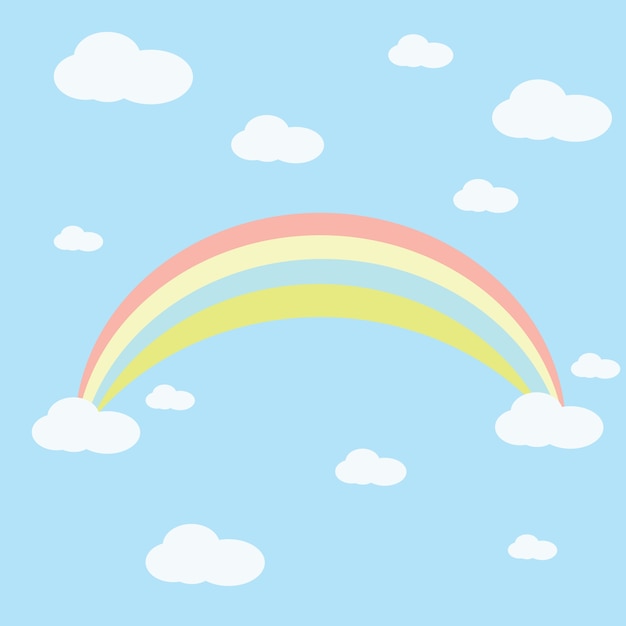 Rainbow Cartoon Ilustracji