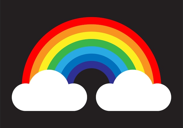 Rainbow Vector Illustration Kolorowy Abstrakcyjny Wzór Kolor Graficzny Symbol Deszcz łuk