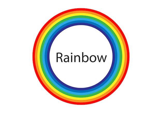 Rainbow Vector Illustration Kolorowy Abstrakcyjny Wzór Kolor Graficzny Symbol Deszcz łuk