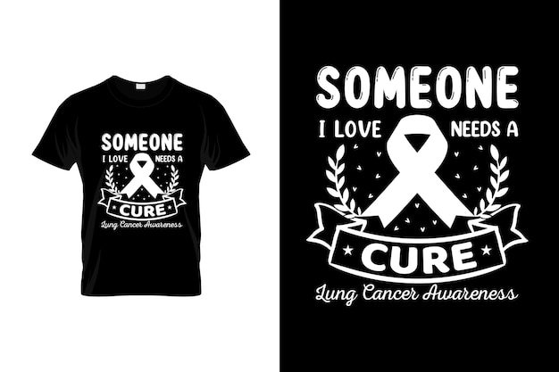 Plik wektorowy rak płuc projekt koszulki lub plakat z rakiem płuc projekt rak płuc cytaty rak płuc typogr