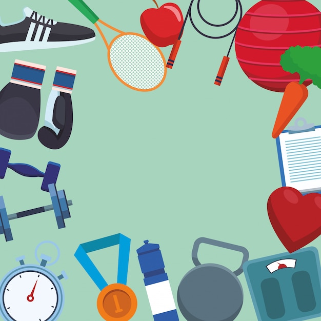 Rama sportowa i fitnessowa