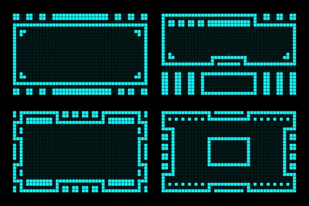 Rama Streszczenie Nowoczesny Futurystyczny Projekt Wektora Technologii Hud