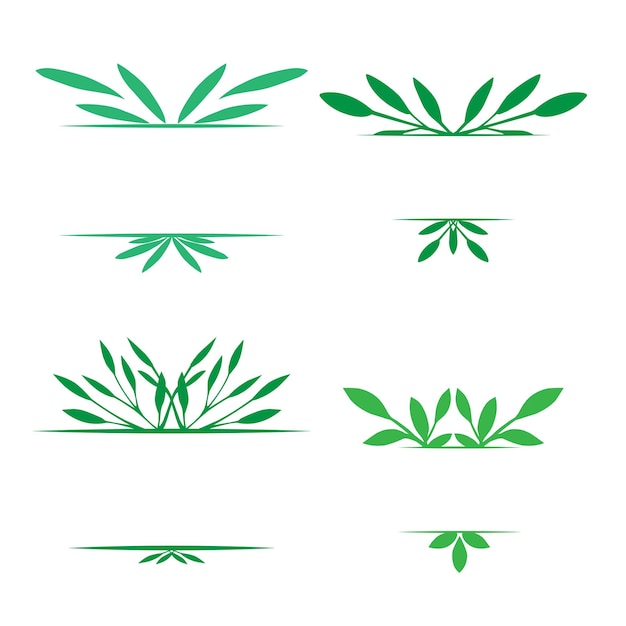 Plik wektorowy rama zielonych liści z miejscem na tekst naturalne etykiety produktówelement wektora do projektowania