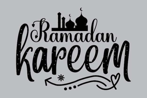 Plik wektorowy ramadan cytat typografia projekt dla koszulek karty ramka dzieła sztuki torby kubki naklejki kubki