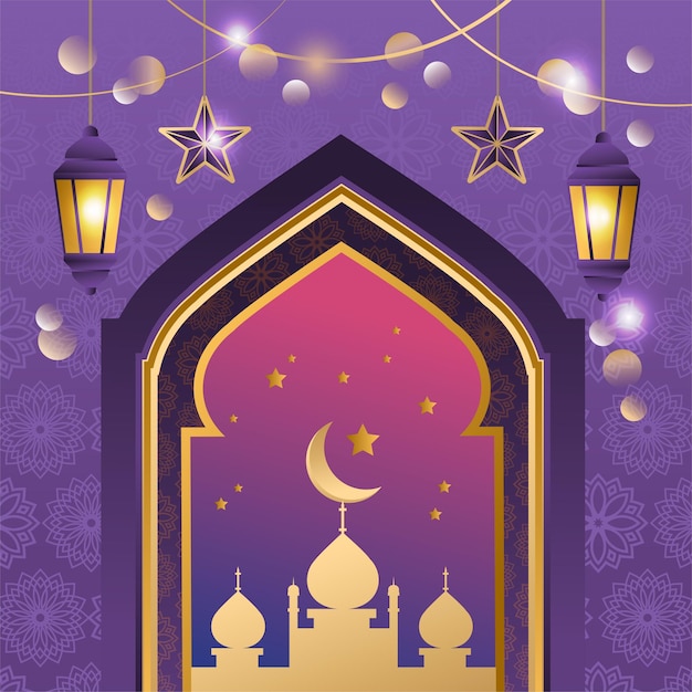 Ramadan Diwari Eid Alfitr Eid Aladha Islamski Element świąteczny