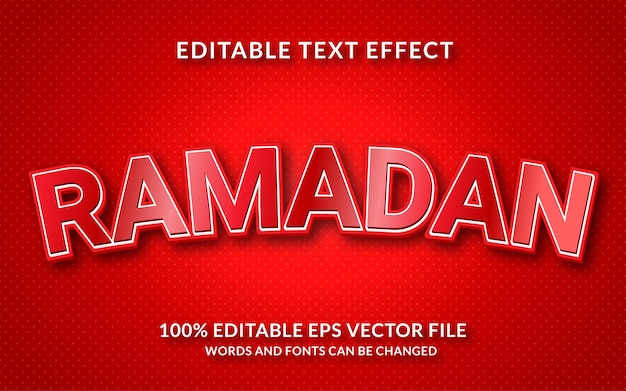 Ramadan Edytowalny Efekt Tekstowy